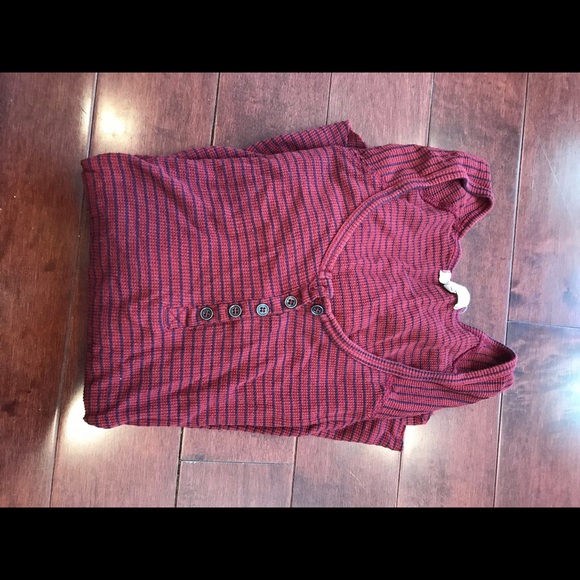 Thermal striped shirt with buttons. - Picture 4 of 4